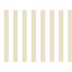 Vertical Stripes - White and Pearl Brown Birthday Cake 3D Greeting Card (7x5)