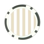 Vertical Stripes - White and Pearl Brown Poker Chip Card Guard (10 pack)