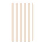 Vertical Stripes - White and Almond Brown Memory Card Reader (Rectangular)