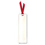 Vertical Stripes - White and Almond Brown Small Book Mark