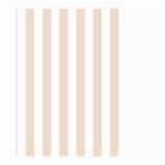 Vertical Stripes - White and Almond Brown Large Garden Flag (Two Sides)