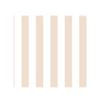 Vertical Stripes - White and Almond Brown Greeting Card 5  x 7 