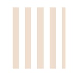 Vertical Stripes - White and Almond Brown Greeting Card 4.5  x 6 