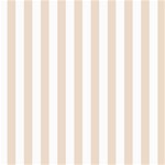 Vertical Stripes - White and Almond Brown ScrapBook Page 8  x 8 
