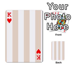 King Vertical Stripes Front - HeartK