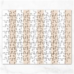 Vertical Stripes - White and Almond Brown Jigsaw Puzzle (Rectangular)