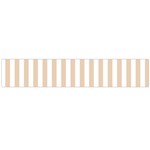 Vertical Stripes - White and Pastel Brown Flano Scarf (Large)
