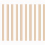 Vertical Stripes - White and Pastel Brown Collage 8  x 10 