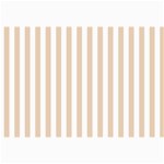 Vertical Stripes - White and Pastel Brown Collage 12  x 18 
