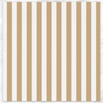 Vertical Stripes - White and Tan Brown Canvas 12  x 12 