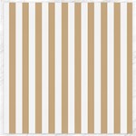 Vertical Stripes - White and Tan Brown Canvas 20  x 20 