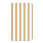 Vertical Stripes - White and Tan Brown Memory Card Reader (Rectangular)