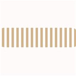 Vertical Stripes - White and Tan Brown Medium Bar Mat