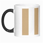 Vertical Stripes - White and Tan Brown Morph Mug