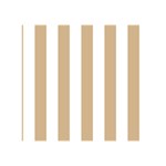 Vertical Stripes - White and Tan Brown Greeting Card 5  x 7 