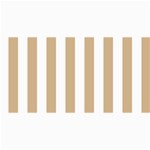 Vertical Stripes - White and Tan Brown 4  x 8  Photo Cards