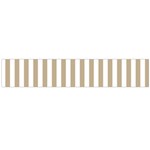Vertical Stripes - White and Khaki Brown Flano Scarf (Large)