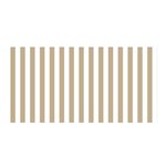 Vertical Stripes - White and Khaki Brown Satin Wrap