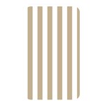 Vertical Stripes - White and Khaki Brown Memory Card Reader (Rectangular)