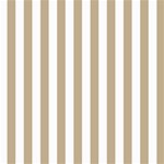 Vertical Stripes - White and Khaki Brown ScrapBook Page 8  x 8 