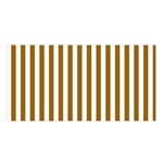 Vertical Stripes - White and Golden Brown Satin Shawl