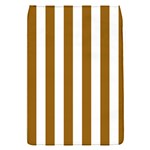 Vertical Stripes - White and Golden Brown Removable Flap Cover (S)