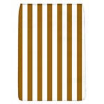Vertical Stripes - White and Golden Brown Removable Flap Cover (L)