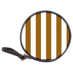 Vertical Stripes - White and Golden Brown Classic 20-CD Wallet