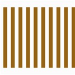 Vertical Stripes - White and Golden Brown Collage 8  x 10 