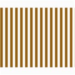 Vertical Stripes - White and Golden Brown Collage 11  x 14 