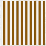Vertical Stripes - White and Golden Brown Canvas 12  x 12 