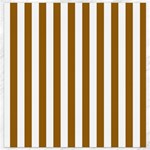 Vertical Stripes - White and Golden Brown Canvas 16  x 16 