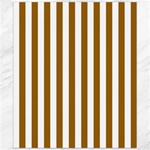 Vertical Stripes - White and Golden Brown Canvas 20  x 24 