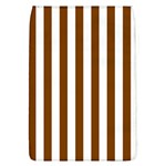 Vertical Stripes - White and Chocolate Brown Removable Flap Cover (L)