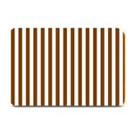 Vertical Stripes - White and Chocolate Brown Plate Mat