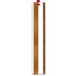 Vertical Stripes - White and Chocolate Brown Large Book Mark