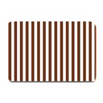 Vertical Stripes - White and Auburn Brown Plate Mat