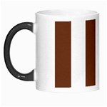 Vertical Stripes - White and Auburn Brown Morph Mug