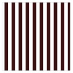 Vertical Stripes - White and Dark Sienna Brown Large Satin Scarf (Square)