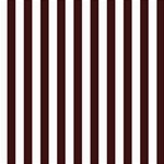 Vertical Stripes - White and Dark Sienna Brown ScrapBook Page 8  x 8 