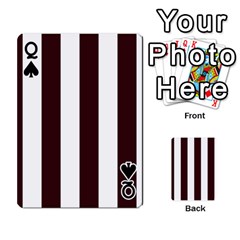 Queen Vertical Stripes Front - SpadeQ