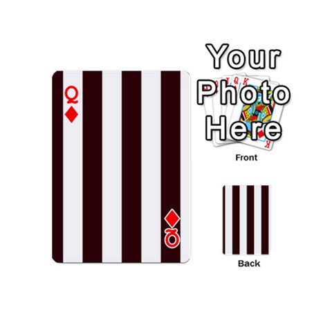 Queen Vertical Stripes Front - DiamondQ