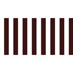 Vertical Stripes - White and Dark Sienna Brown YOU ARE INVITED 3D Greeting Card (8x4)