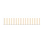 Vertical Stripes - White and Champagne Orange Flano Scarf (Mini)