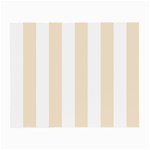 Vertical Stripes - White and Champagne Orange Small Glasses Cloth