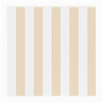 Vertical Stripes - White and Champagne Orange Medium Glasses Cloth