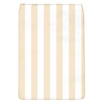 Vertical Stripes - White and Champagne Orange Removable Flap Cover (S)