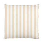 Vertical Stripes - White and Champagne Orange Standard Cushion Case (One Side)