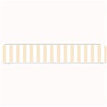 Vertical Stripes - White and Champagne Orange Small Bar Mat