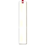 Vertical Stripes - White and Champagne Orange Large Book Mark
